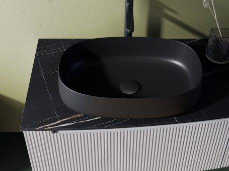 Aufsatz Becken schwarz
